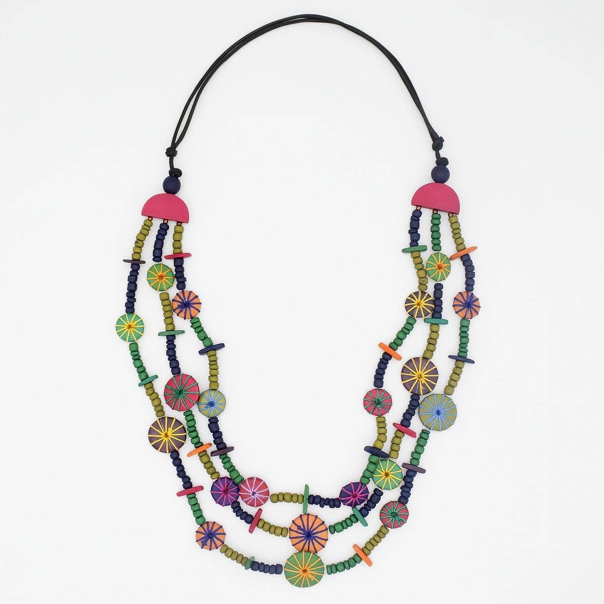 Multicolor Teagan Triple Necklace