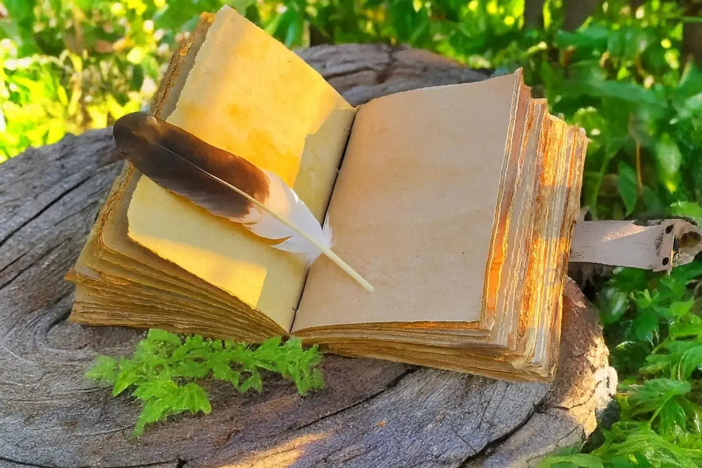Handmade Leather Journal with Owl Design
