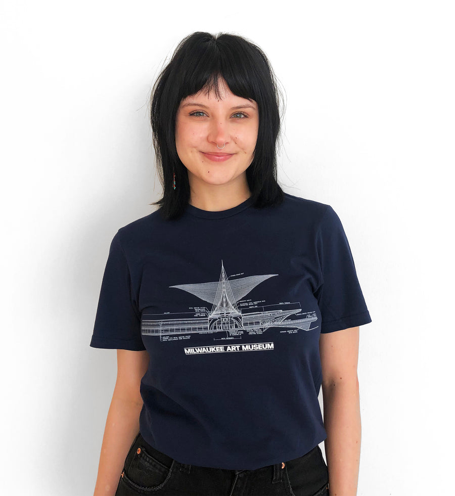 Milwaukee Art Museum Blueprint Tee