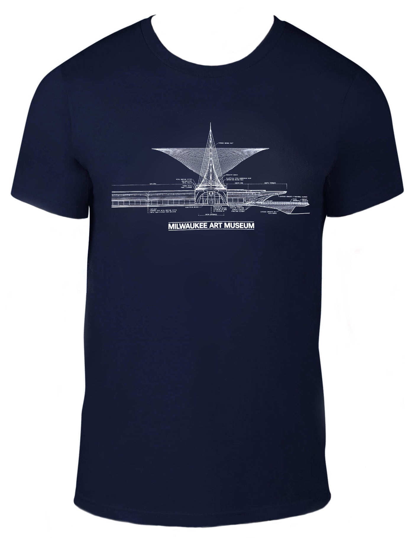 Milwaukee Art Museum Blueprint Tee