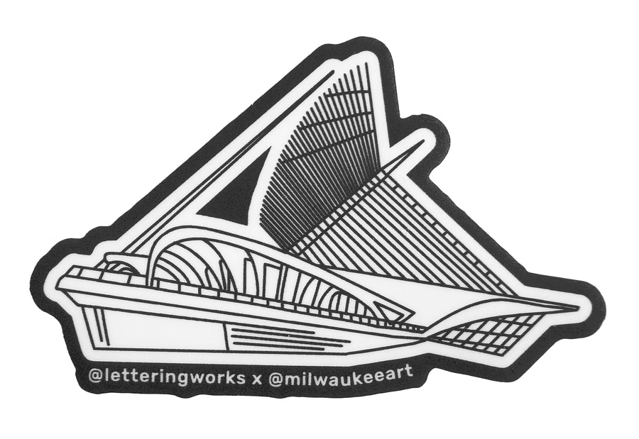Milwaukee Art Museum Building Sticker
