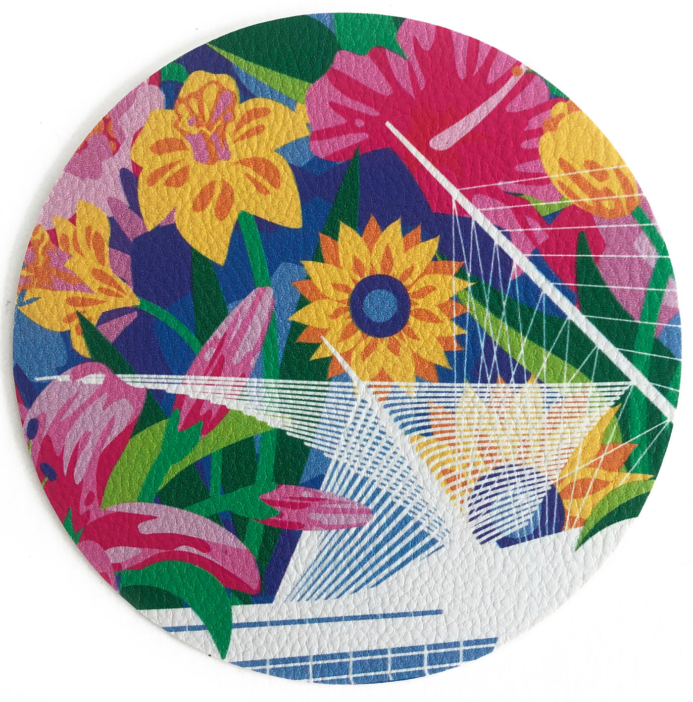 Building with Florals Coaster