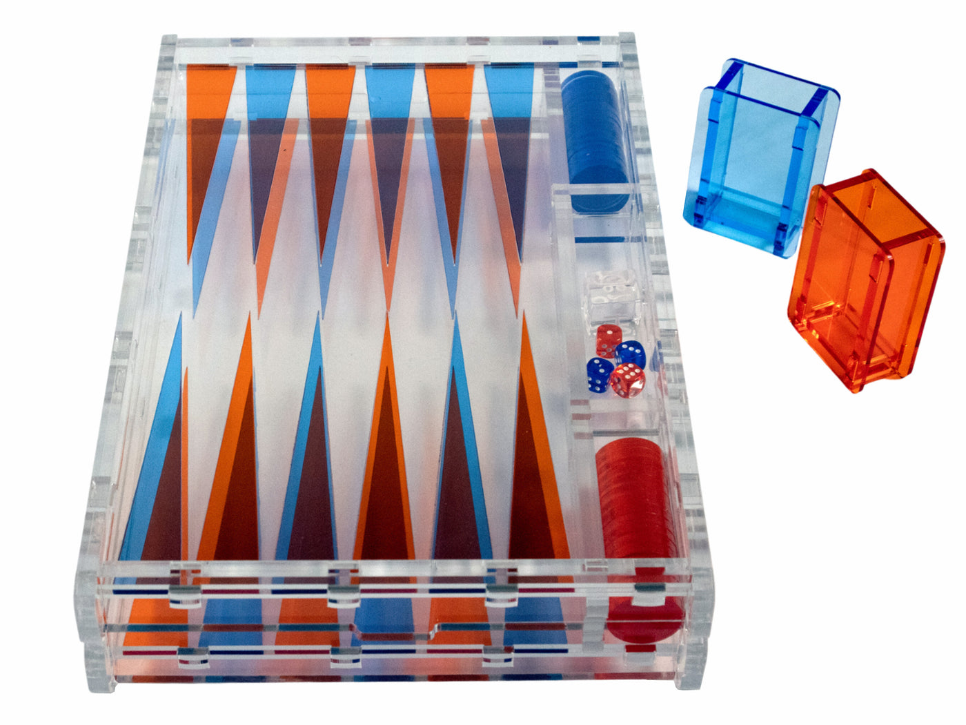 Inlayed Acrylic Backgammon Set