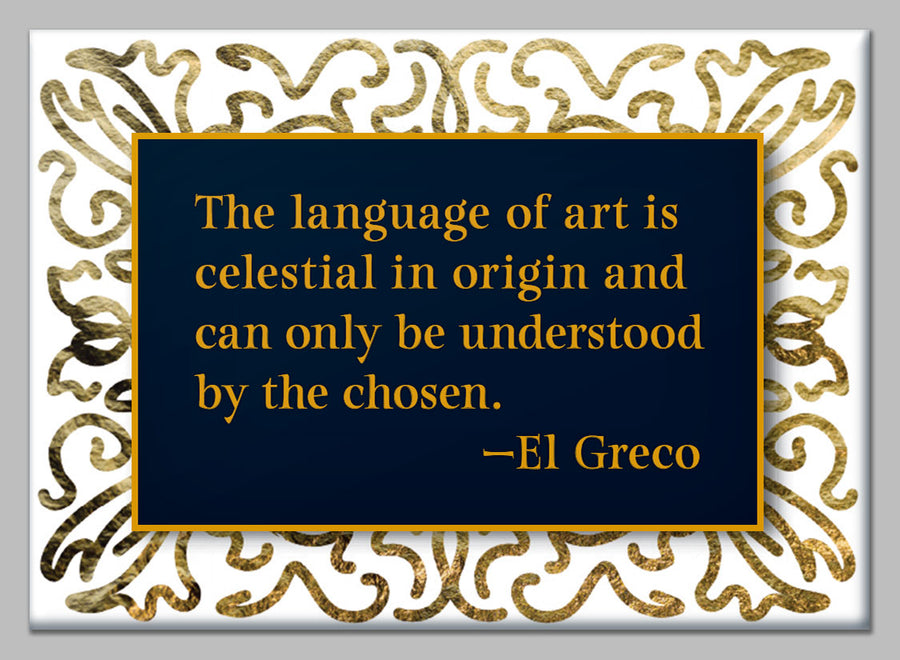 El Greco Quote Magnet