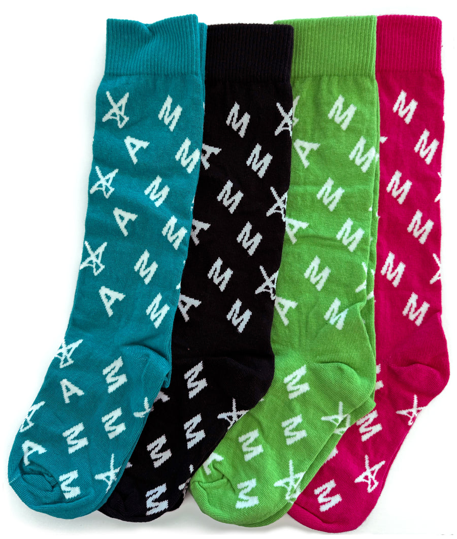 MAM + Wings Logo Socks