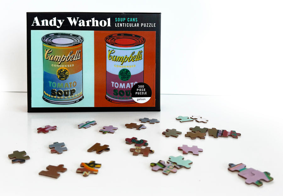 Andy Warhol Soup Can 300 Piece Lenticular Puzzle