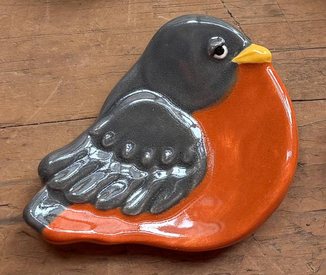 Robin Ceramic Bird Dish
