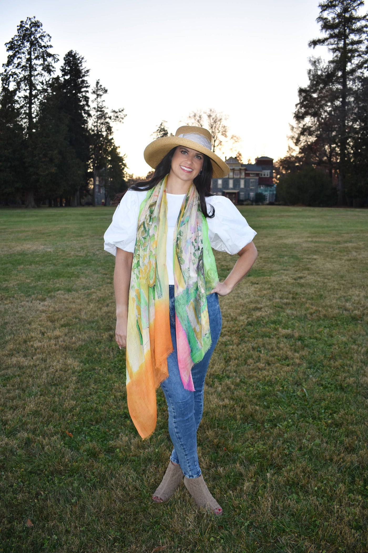 Vita Painterly Window Scarf