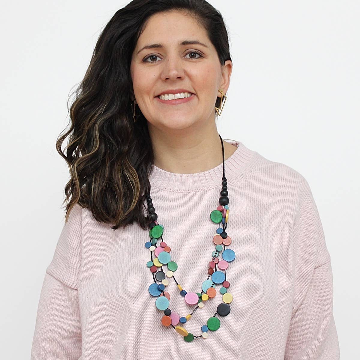 Colorful Multi Strand Millie Necklace