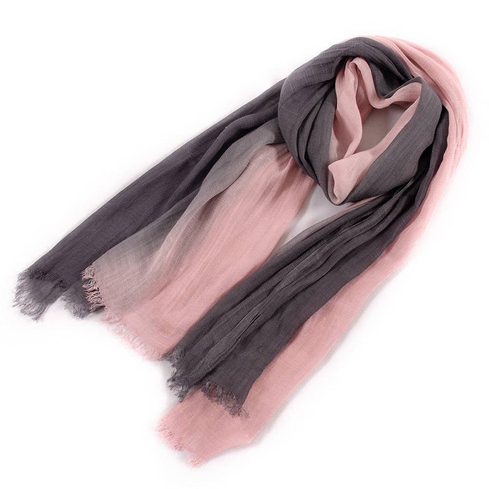 Scarvii - Elegant Contrast Style Long Scarf