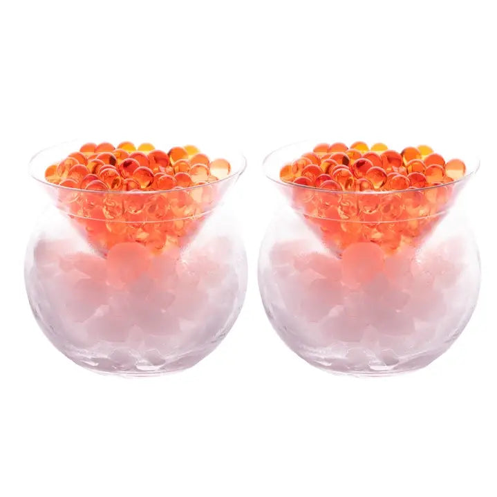 Stemless Martini Glasses with Chiller