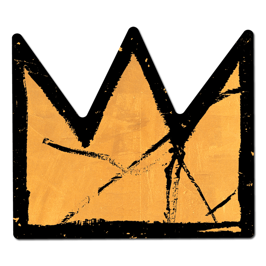 Gold Crown by Basquiat - Die-Cut Sticker