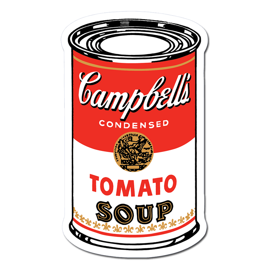 Large Campbell’s Soup Can by Andy Warhol - Die-Cut Sticker