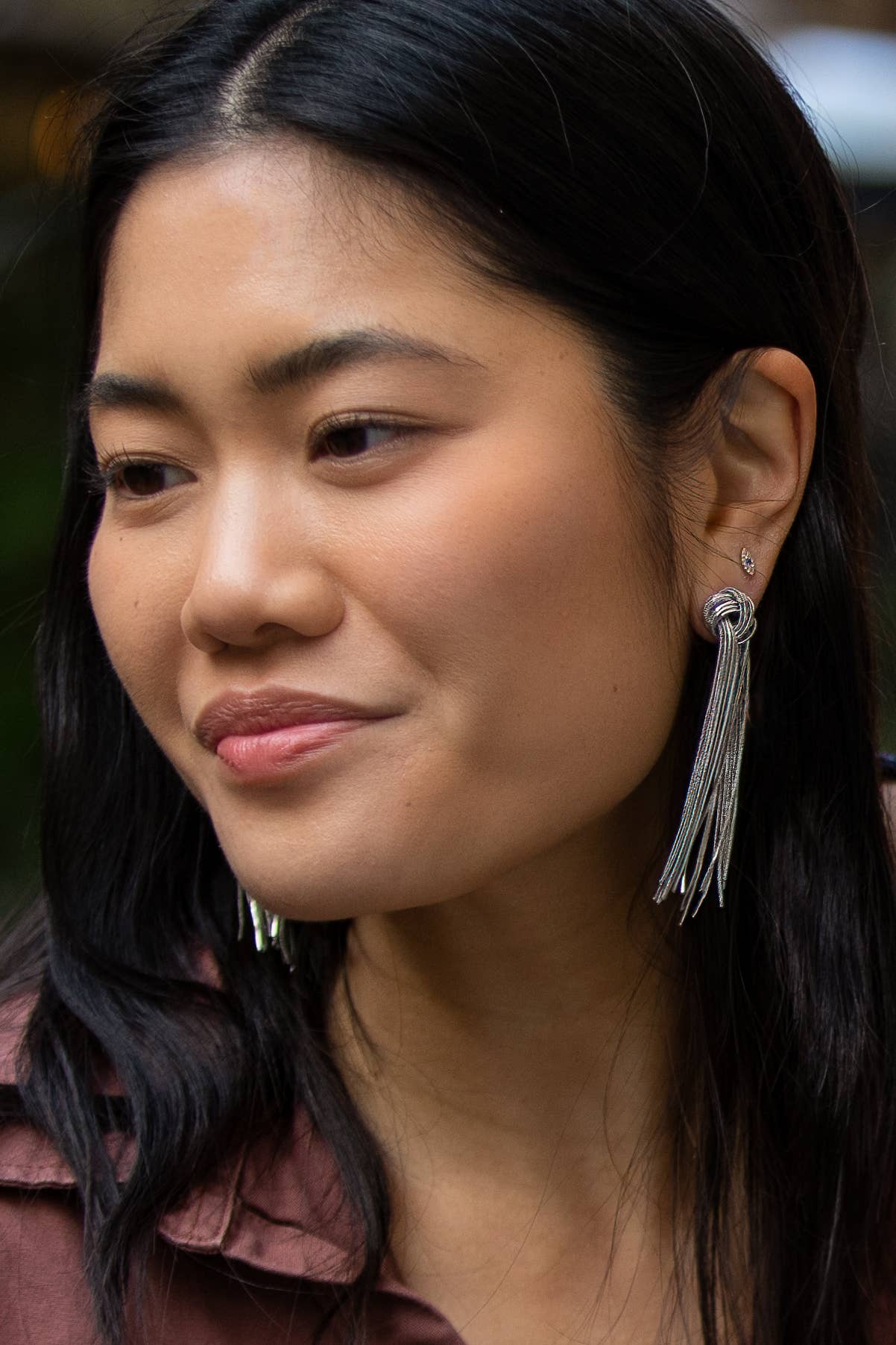 Knot to Be Earrings Rhodium Silver Plated