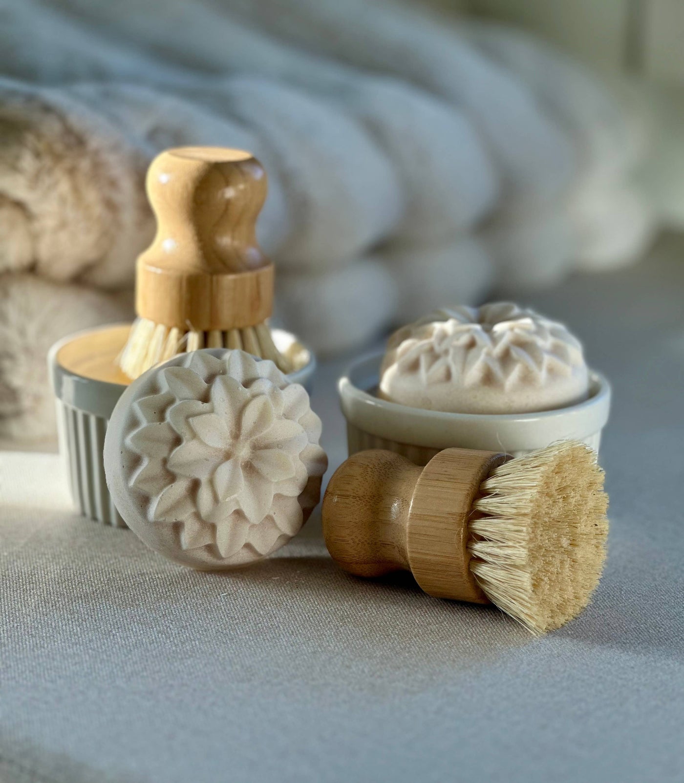 Solid Dish Soap + Brush