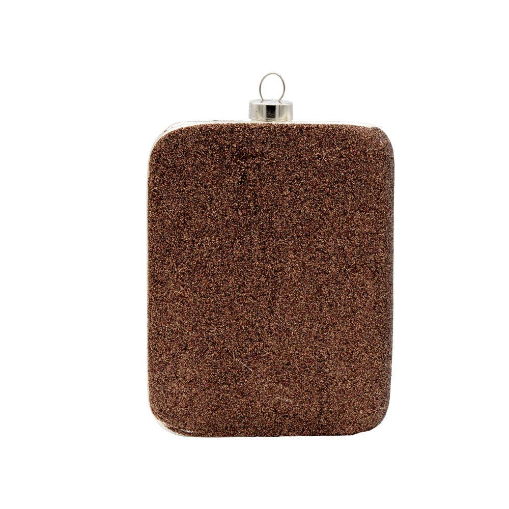 Brown Bear Book Cover Glass Ornament