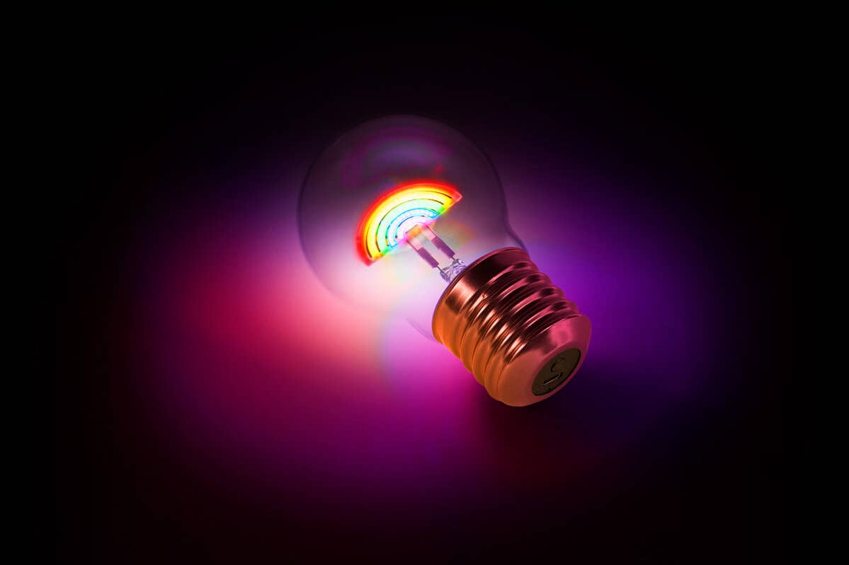 Cordless Rainbow Lightbulb