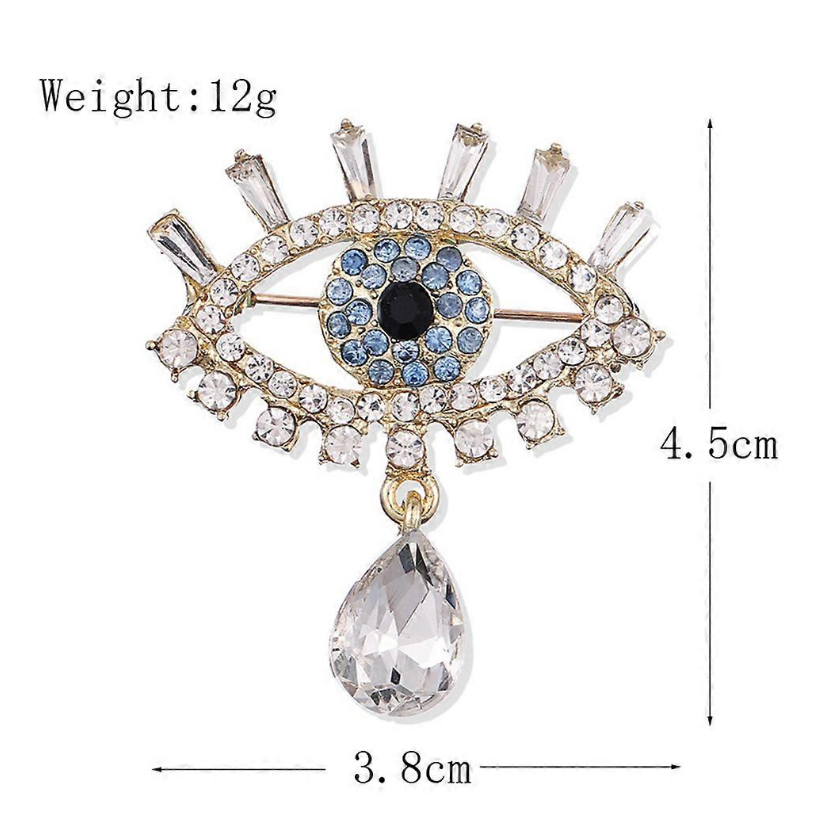 Wink Evil Eye Brooch Pin