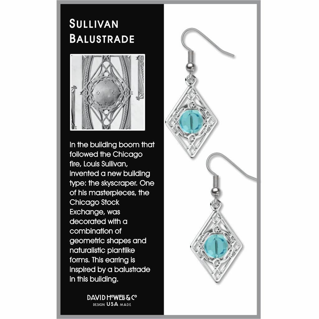 Sullivan Balustrade - Turquoise Bead Earrings