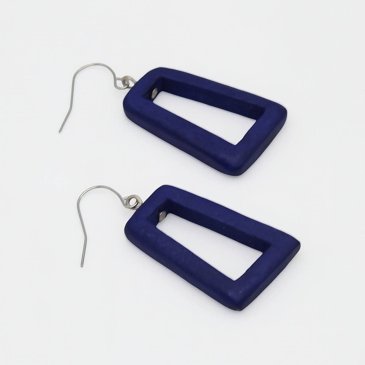 Blue Driftwood Dangle Earrings