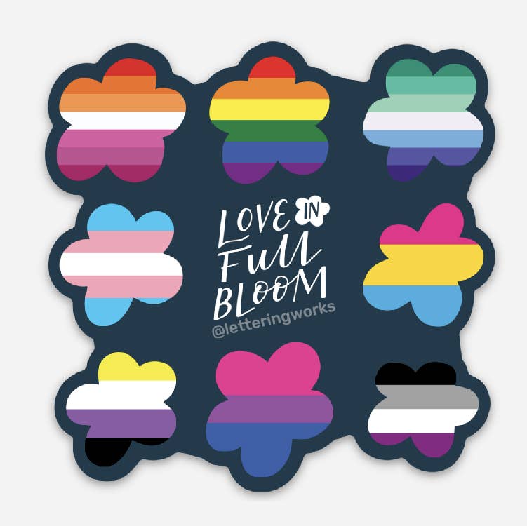 Love in Full Bloom (Pride) Sticker