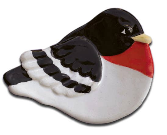 Ceramic Bird Dish: Grosbeak