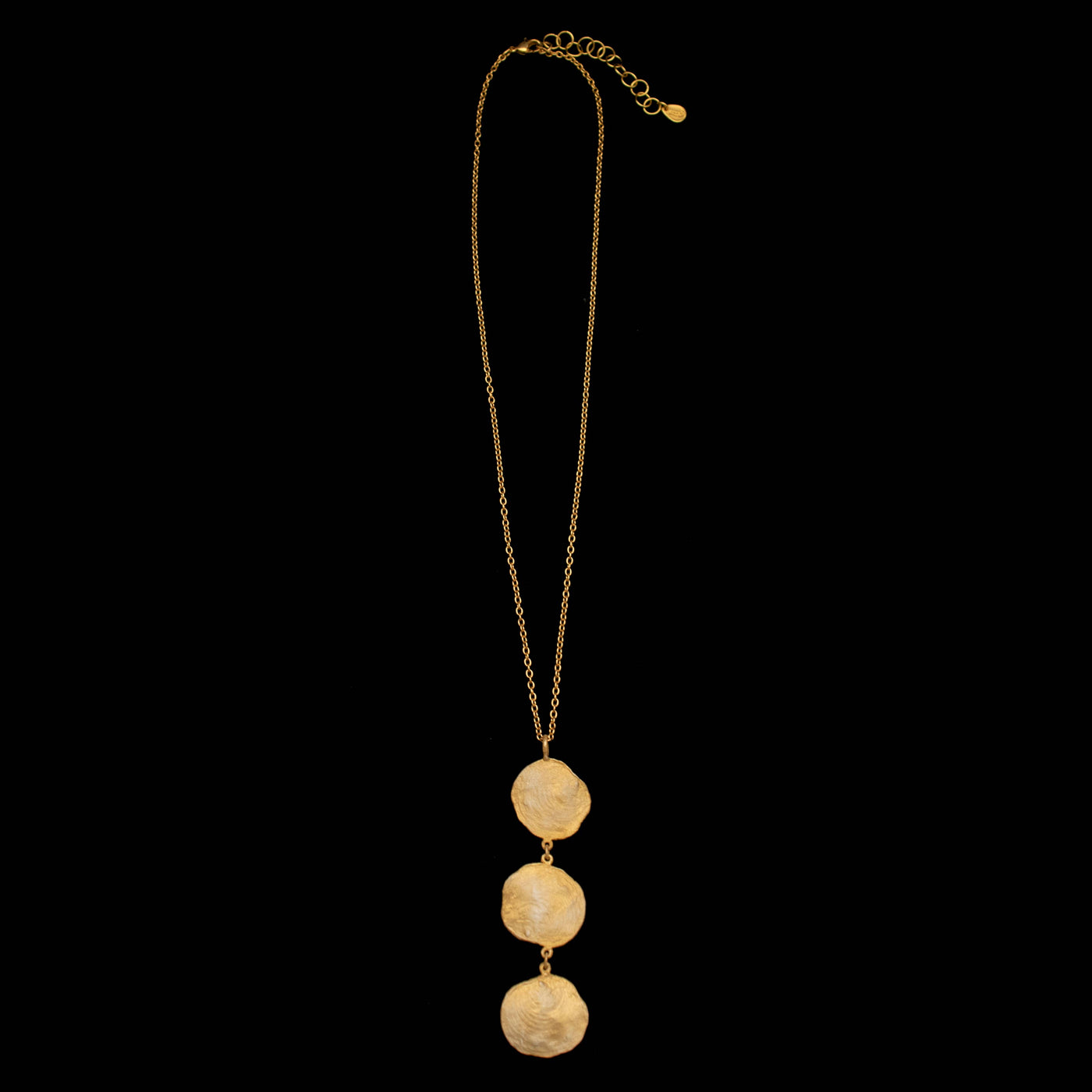 Petite La Mer Triple Drop Pendant - 16" Adj.