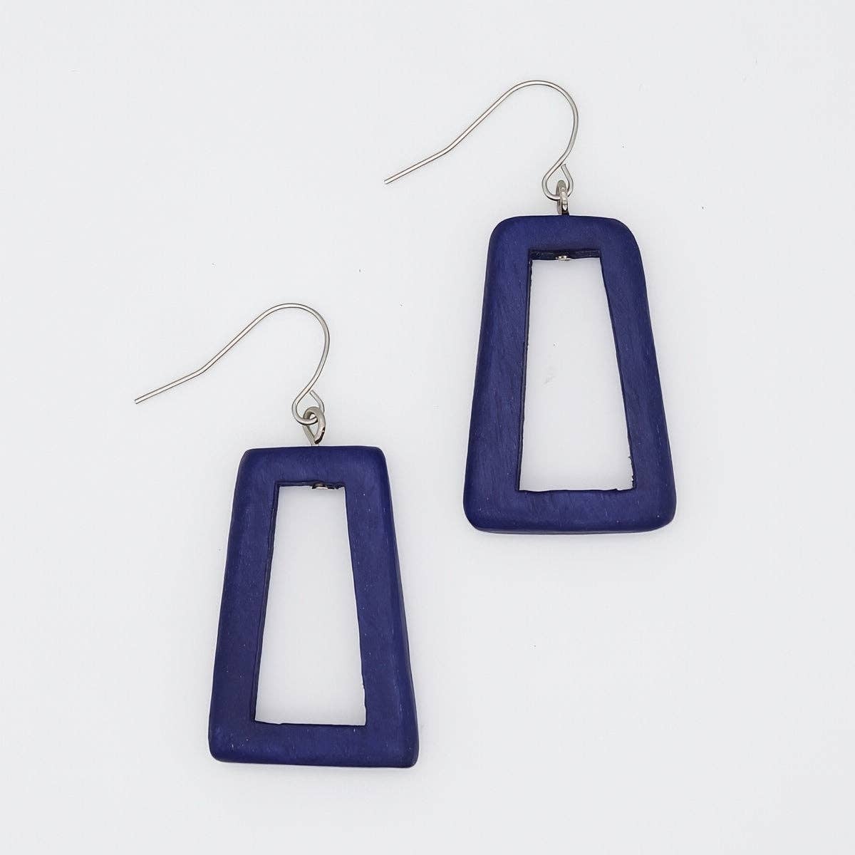 Blue Driftwood Dangle Earrings