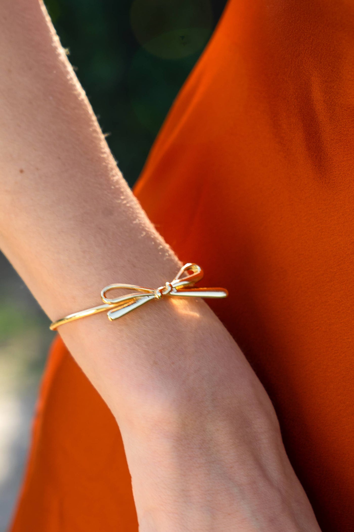 Ballet Core Bow Cuff - 18K Gold Plated