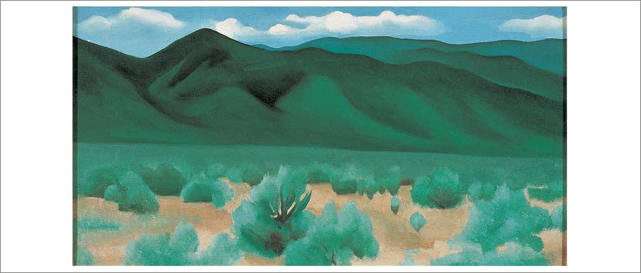 Georgia O'Keeffe: Landscapes Panoramic Boxed Notecard Assortment