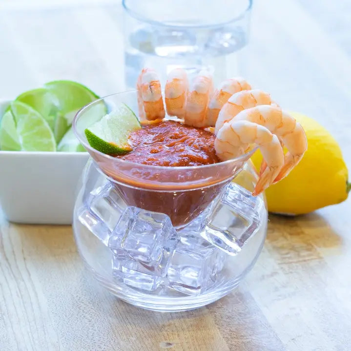 Stemless Martini Glasses with Chiller