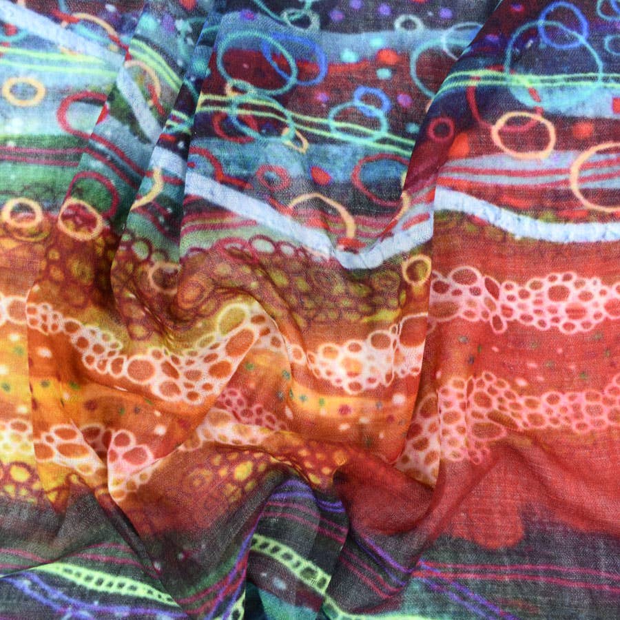 Darwin Abstract Bubble Scarf