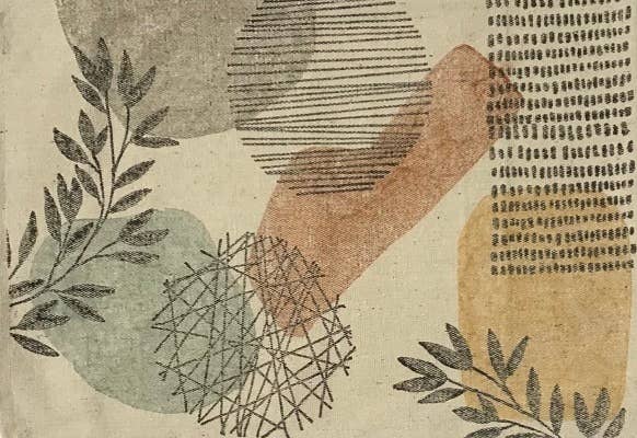 Tablemats Retro Doodles Nat Multi