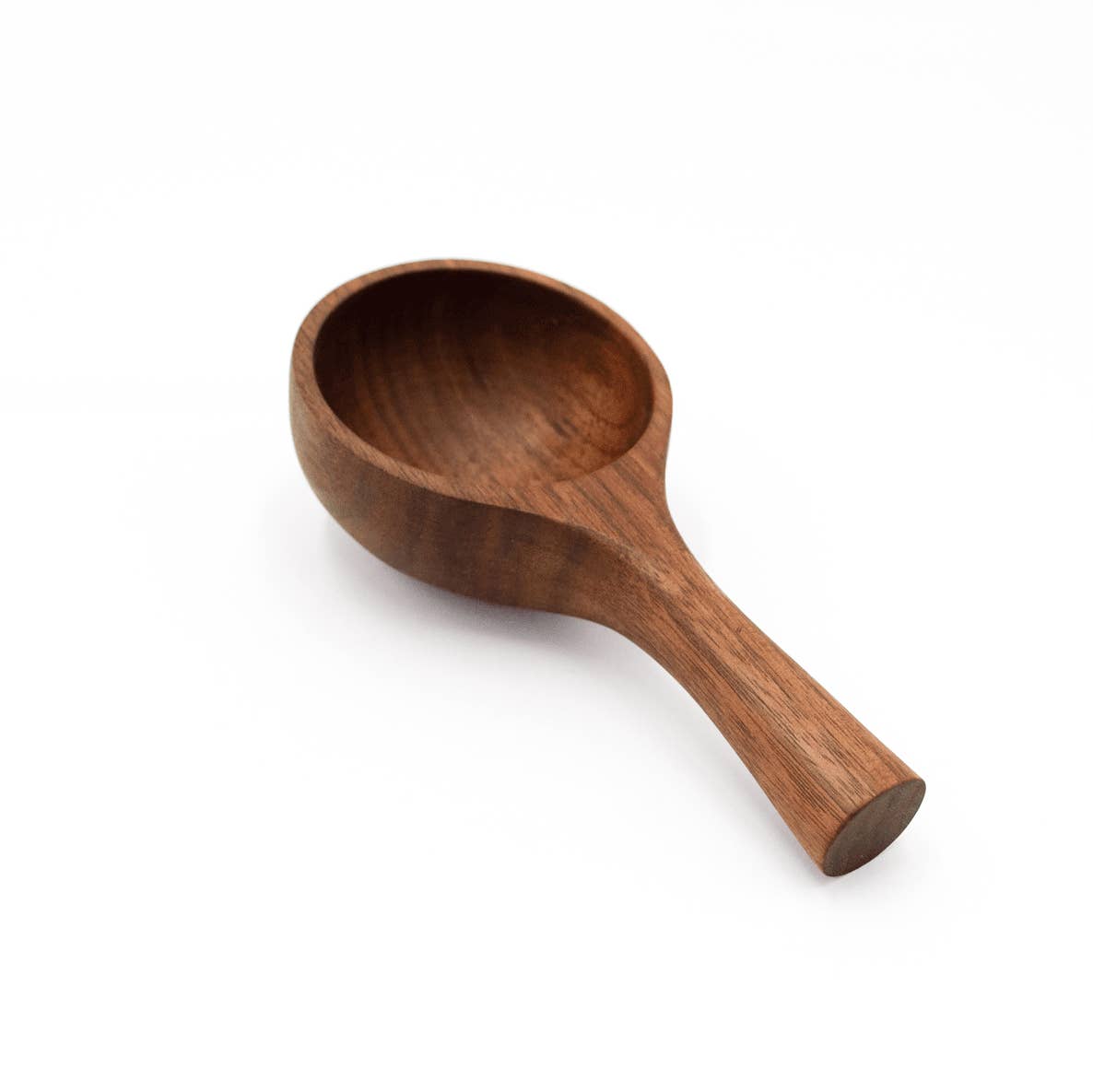 5" Large Walnut Wood Coffee Scoop - Kitchen Serving Utensil