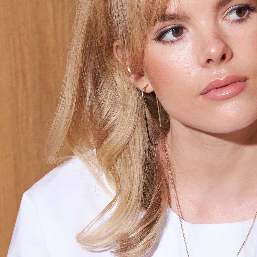 Loop Hook Statement Earrings - Ombre