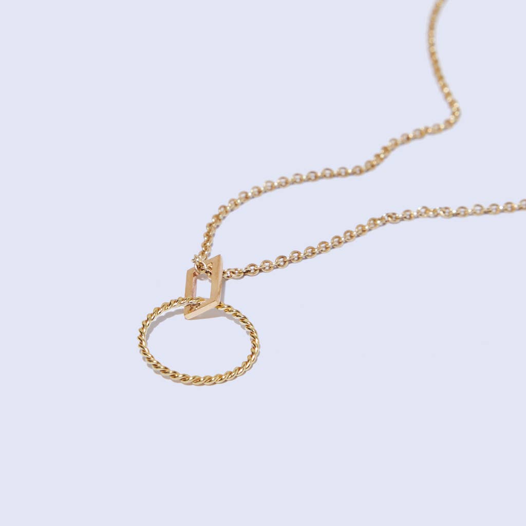 Mooring Charm Necklace - Brass