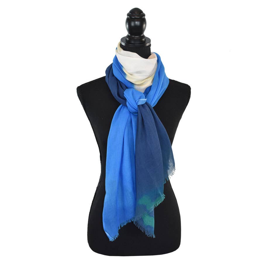Enzo Abstract Color Block Scarf