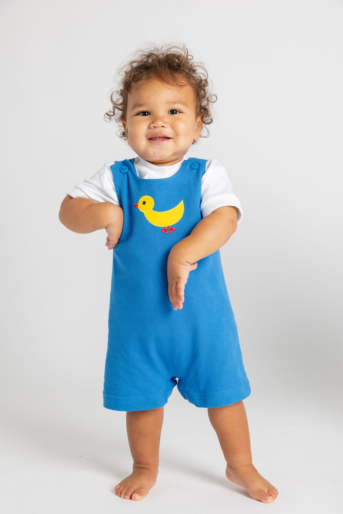 Preorder now! Lois Ehlert x Florence Eiseman Infant Duck Shortall