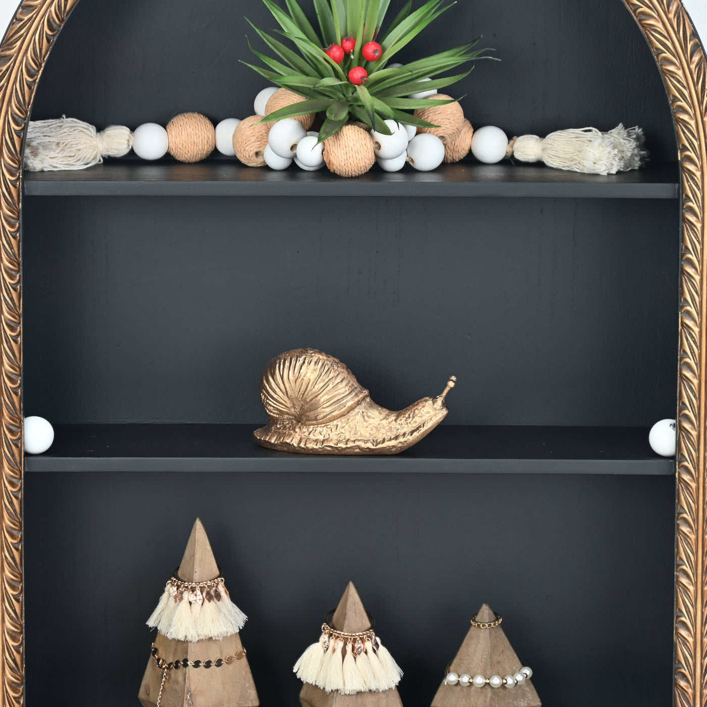 Golden Snail Cast Iron Decor
