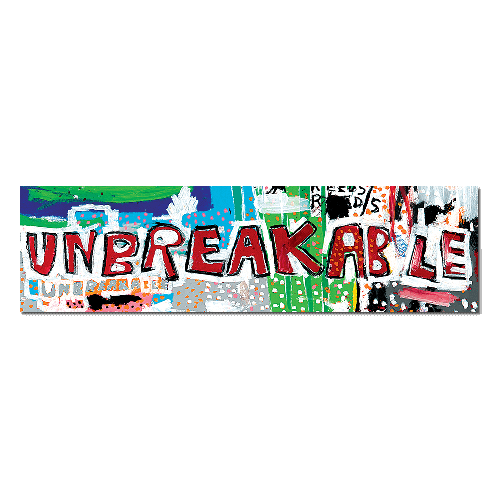 Unbreakable by Basquiat - Die-Cut Sticker