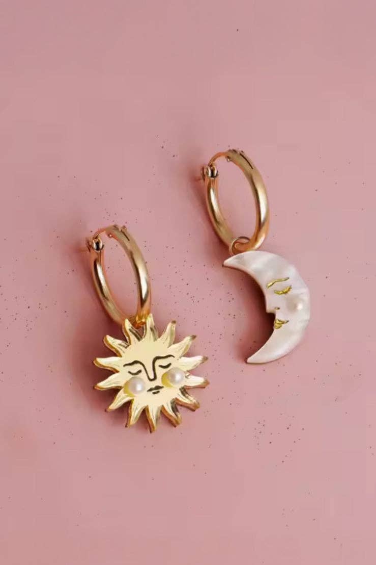 Celestial Hoop Earrings