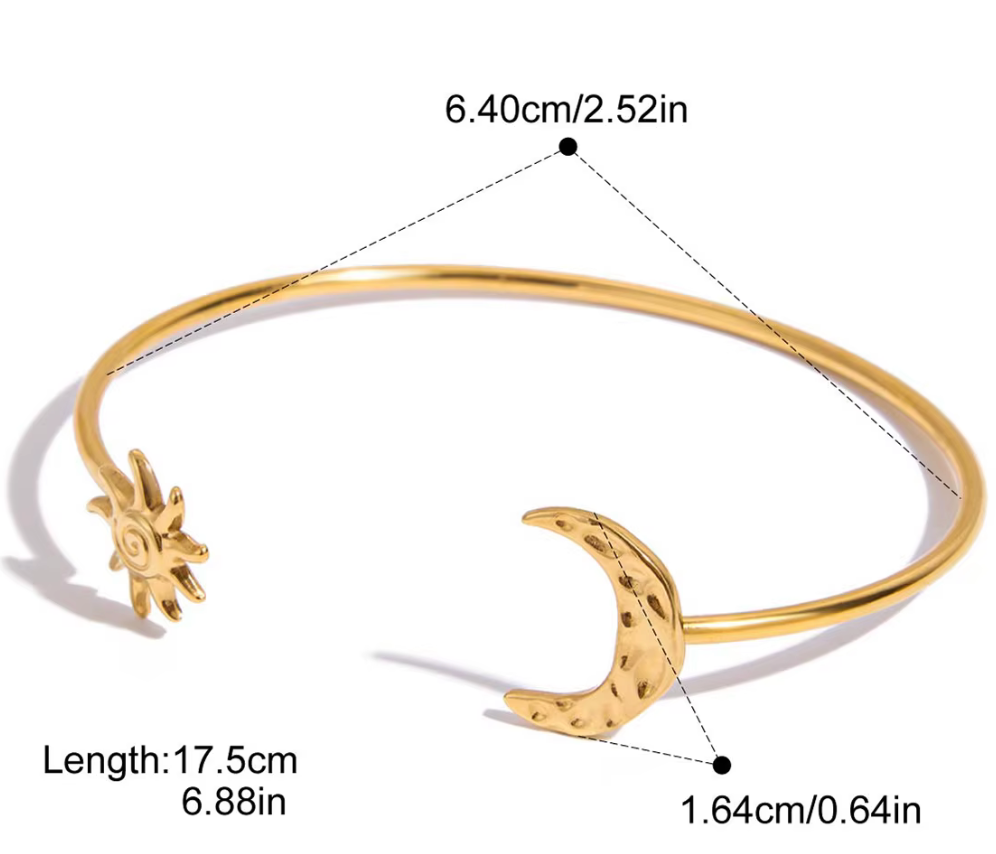 New Moon Open Cuff Bracelet