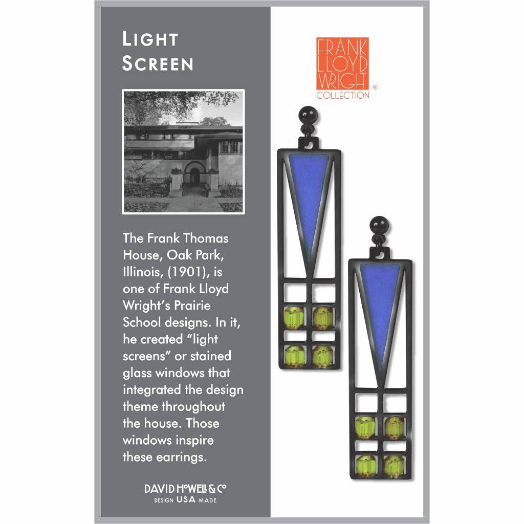 Frank Lloyd Wright - Light Screen Earrings