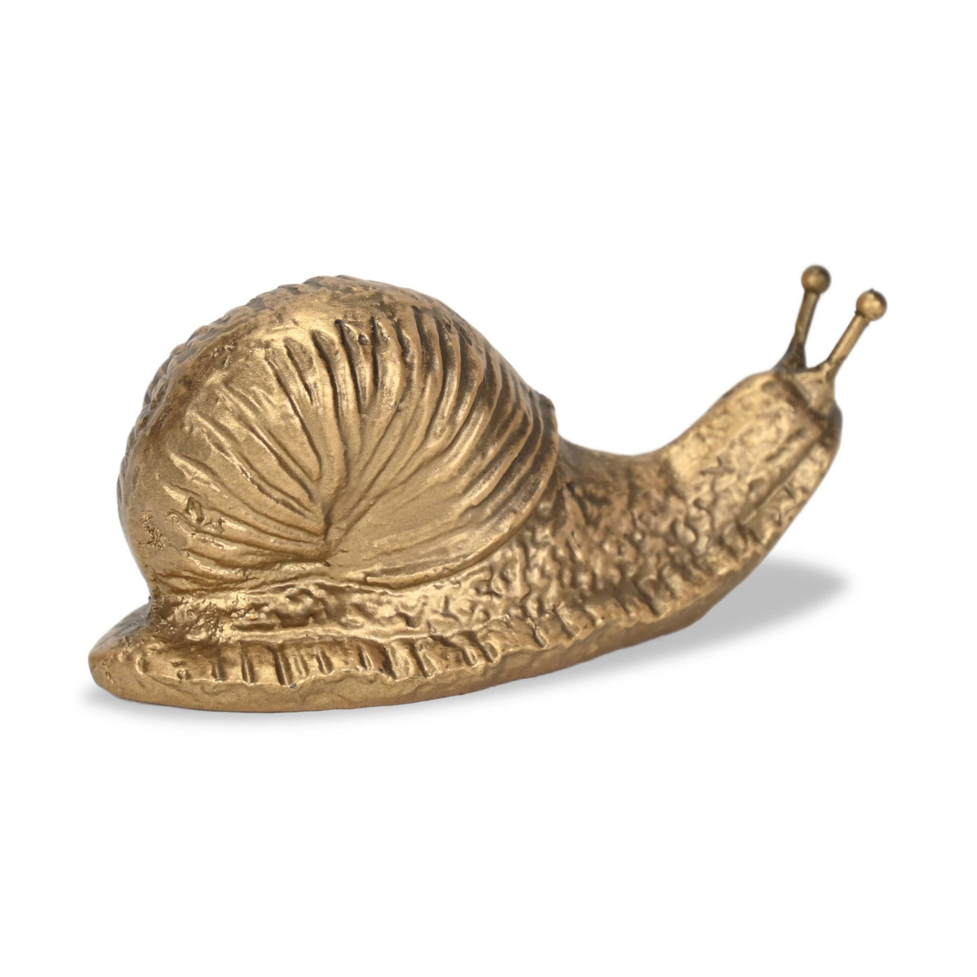 Golden Snail Cast Iron Decor