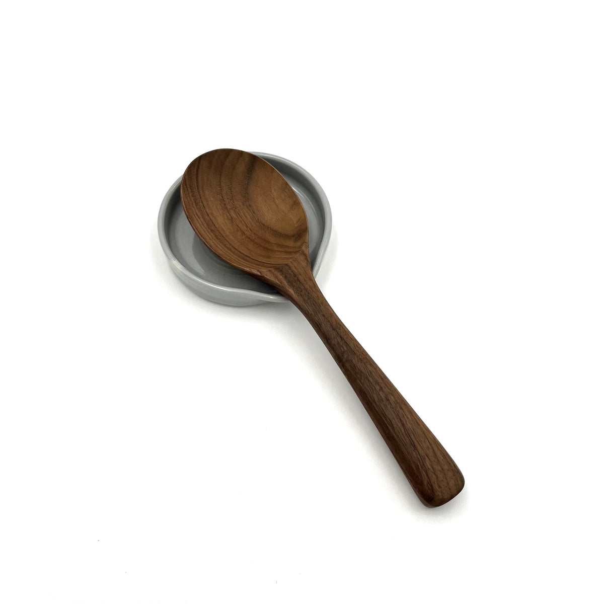 10" Walnut Wood Serving Spoon