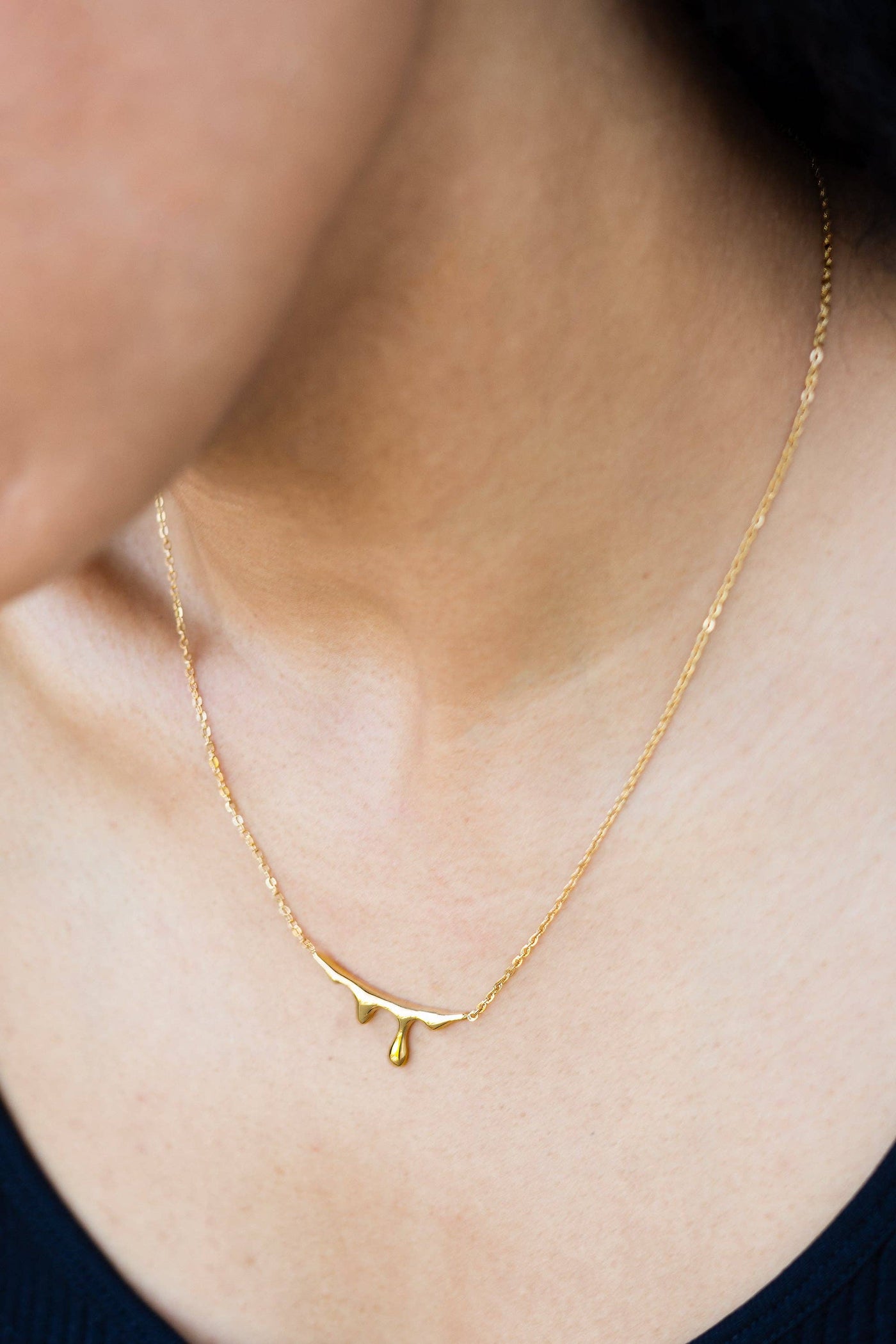 Lava Necklace 18K Gold Plated