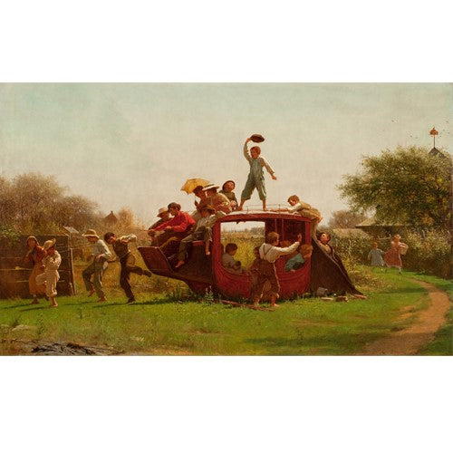 "The Old Stagecoach" by Eastman Johnson Giclée  Print