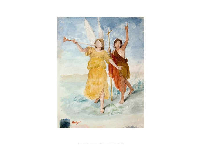 Saint John the Baptist and Angel by Edgar Degas Giclee Print