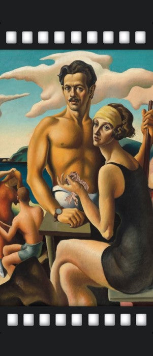 Exhibition Banner - Thomas Hart Benton - Self-Portrait with Rita