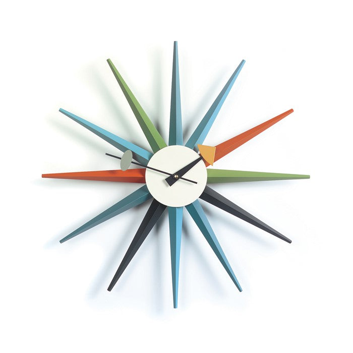 Nelson Sunburst Wall Clock - Multiple Colors - Web Only